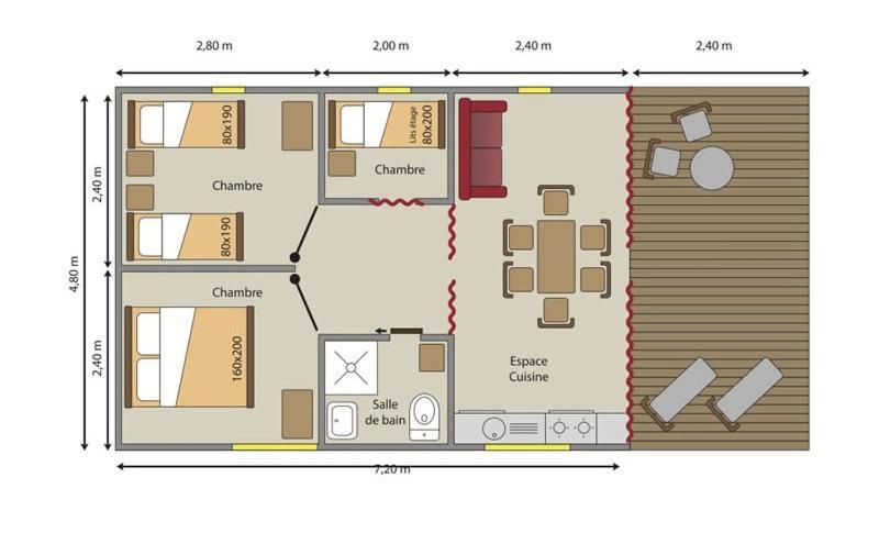 Camping Sites Et Paysages Les Pres Hauts 锡斯特龙 客房 照片